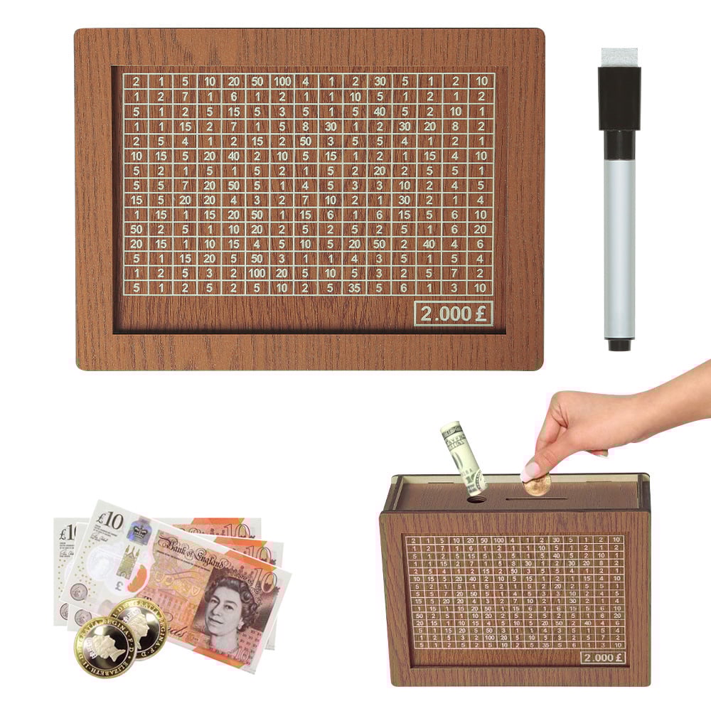 🎁 Hot Sale 49% OFF 🔥Wallet Fattening Program——Cash Vault Wooden Savings Box