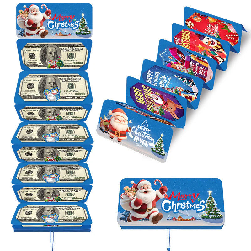 🎁🎄Christmas Sale - BUY 1 GET 1 FREE⭐Christmas Cash Envelope with Money Clip