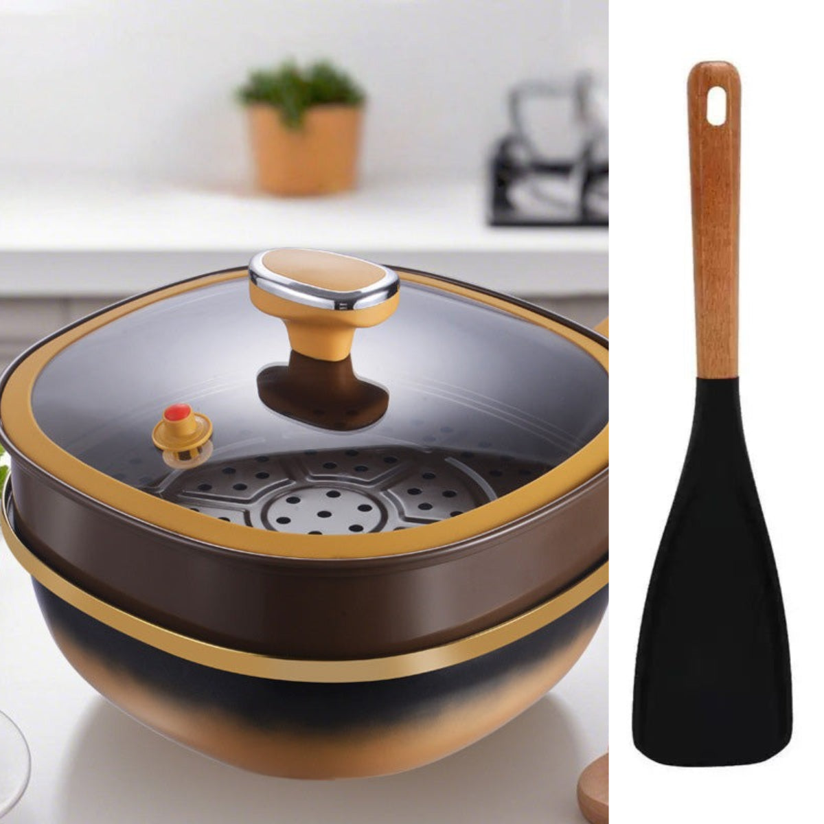 ⏳Limited Time 50% Off⏰12-Inch Titanium Alloy Nonstick Pan--⏳While Supplies Last