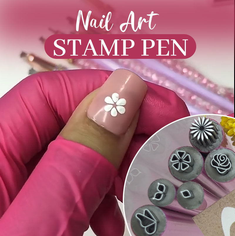 💥Hot Sale 49% Off❣️Nail Art Stamp Pen(Easy to use even for beginners)