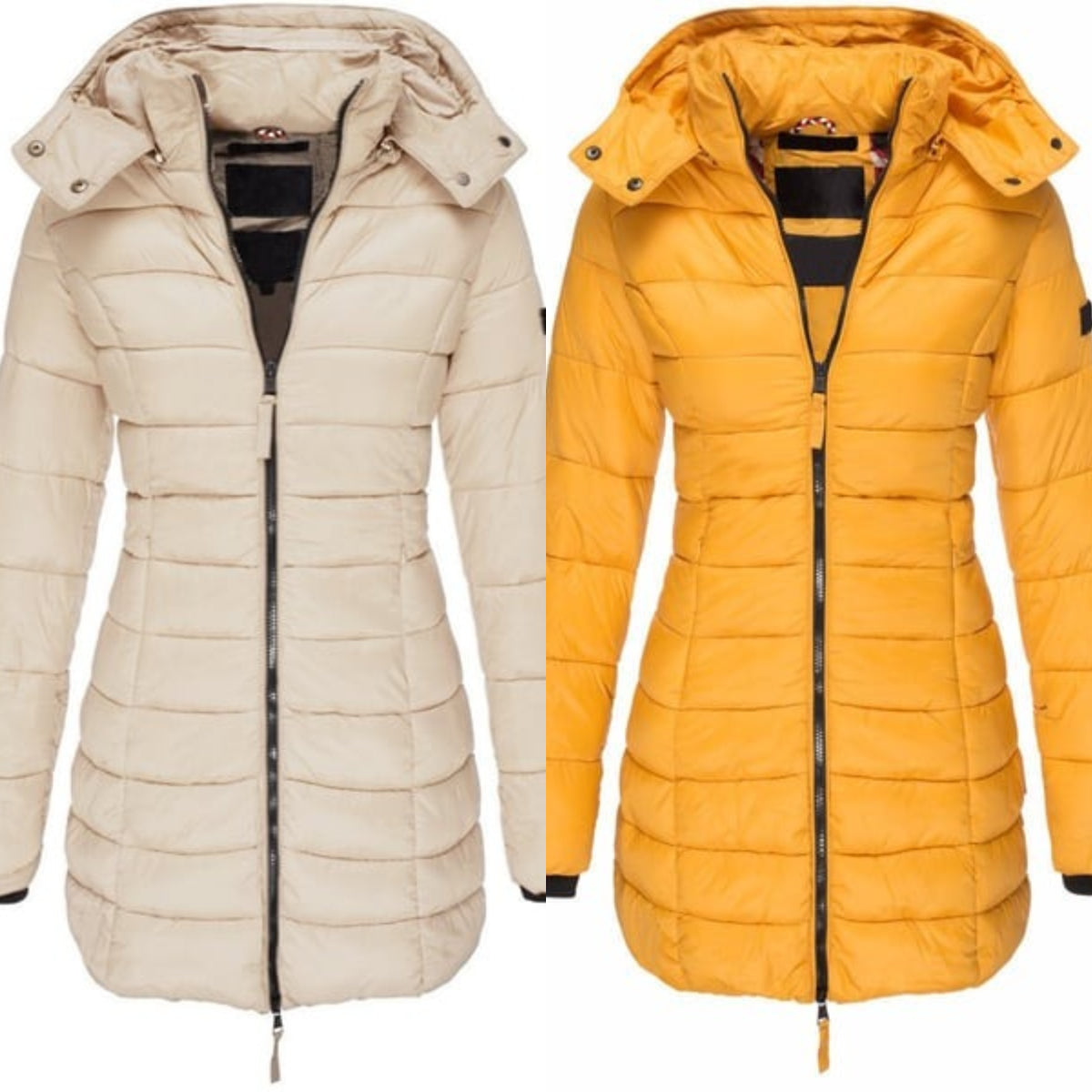 Winter women's mid-length padded jacket warm hooded jacket【FREE SHIPPING】