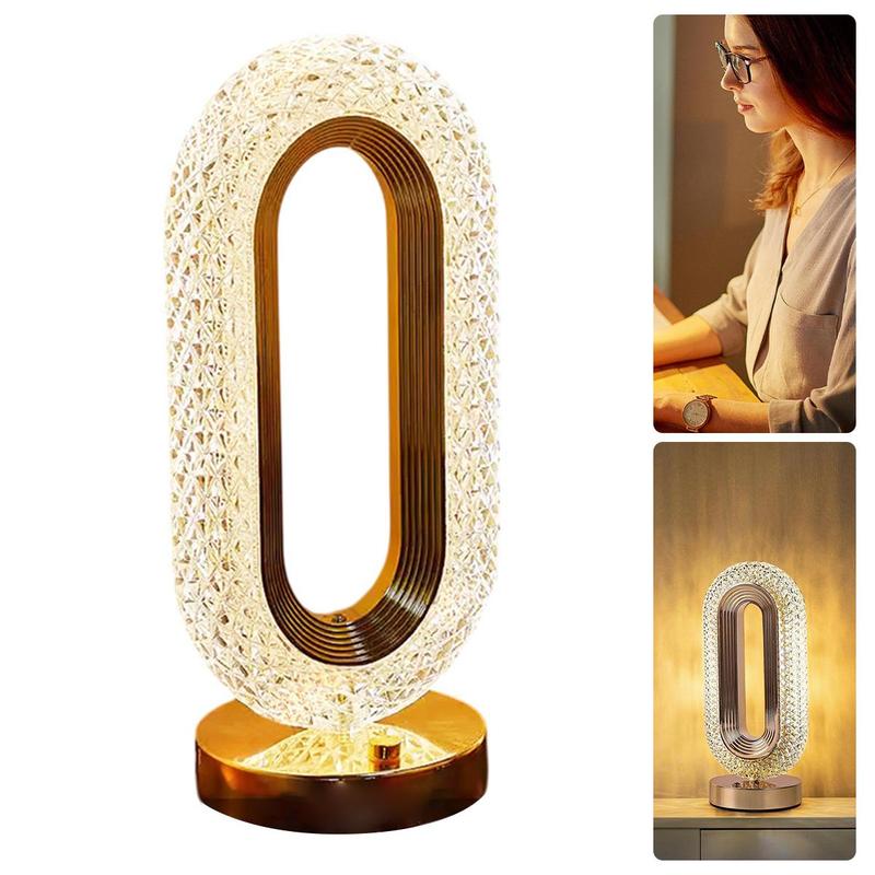✨ CHRISTMAS SALE 50% OFF! ✨ Rechargeable Luxury Crystal LED Night Light Lamp - 16 Color Changing Modes with Touch Control for Bedroom Decor 🎄💎