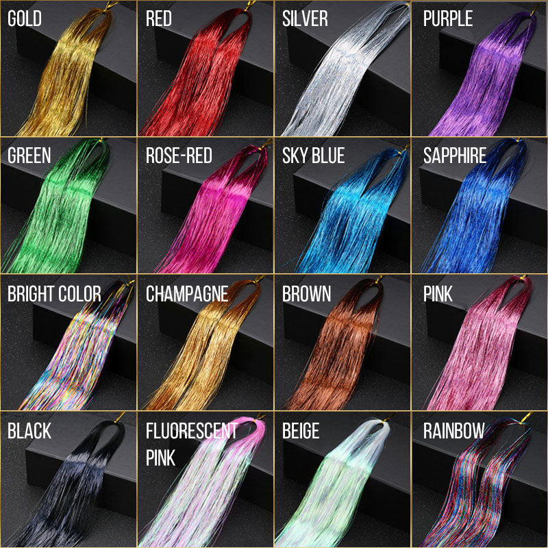 ❄️ Summer Specials – Full Set of 16 Glitter Satin Hair Accessories (Half Price!) ✨