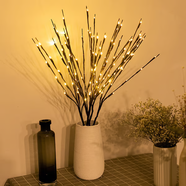 🎄Christmas Limited 50% OFF🎄Pousbo® LED Willow Branch Lights Battery-Powered Twig Light