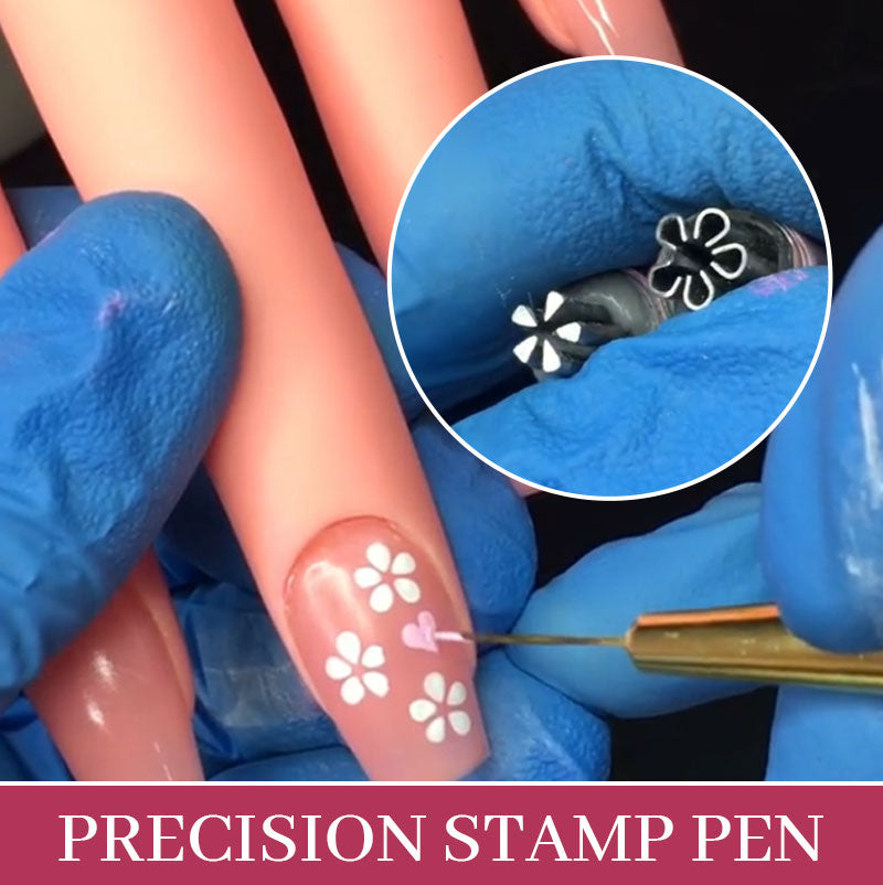 💥Hot Sale 49% Off❣️Nail Art Stamp Pen(Easy to use even for beginners)