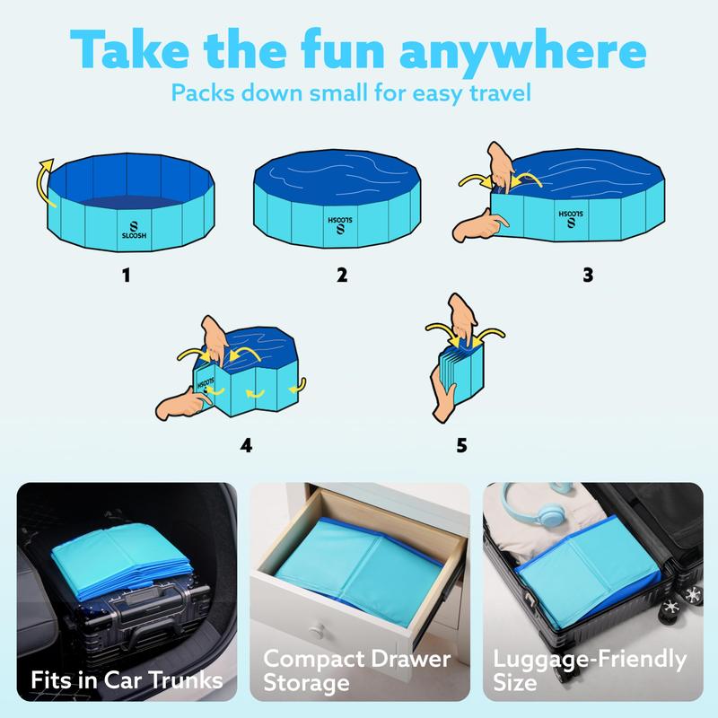 ⌛Limited-Time Offer-Large Foldable Backyard Wading Pool for Whole Family & Pets
