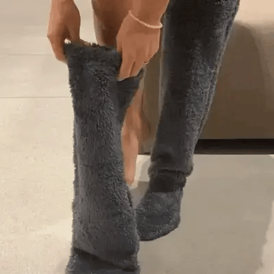 ⚡Flash Sale🏆#1 Best Seller ⏰ 💕Velvety Fleece Knee Socks For Christmas❄️🎅