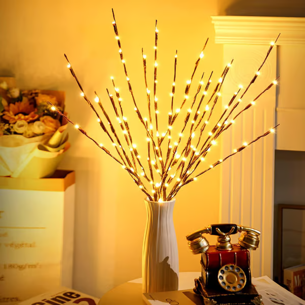 🎄Christmas Limited 50% OFF🎄Pousbo® LED Willow Branch Lights Battery-Powered Twig Light