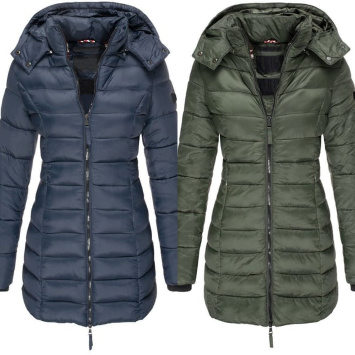 Winter women's mid-length padded jacket warm hooded jacket【FREE SHIPPING】