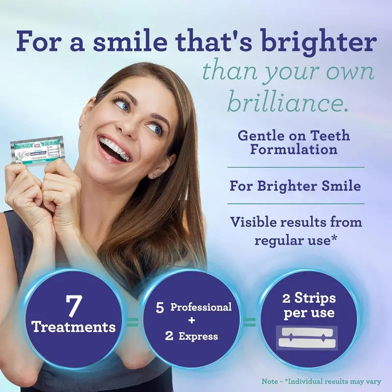 💗🔥Last Day Sale-50% OFF🔥Enamel-Safe Teeth Whitening Strips (7-day treatment)