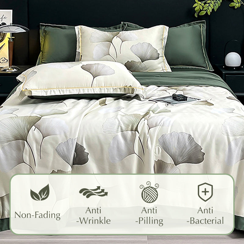 🔥Summer Limited Sale🌸Cooling Breathable Floral Bed Sheet (4-Piece Set)