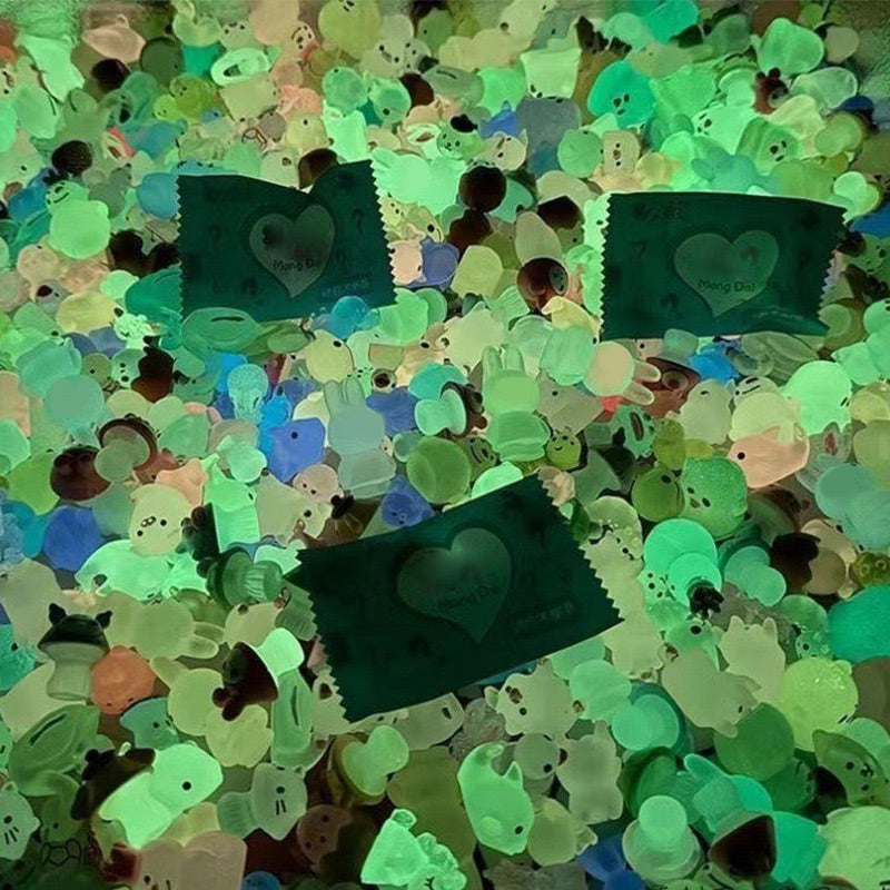 🔥 BUY 2 GET 1 FREE!!✨- Blind Bag Luminous Mini Resin Animal Figures (10PCS/Set)