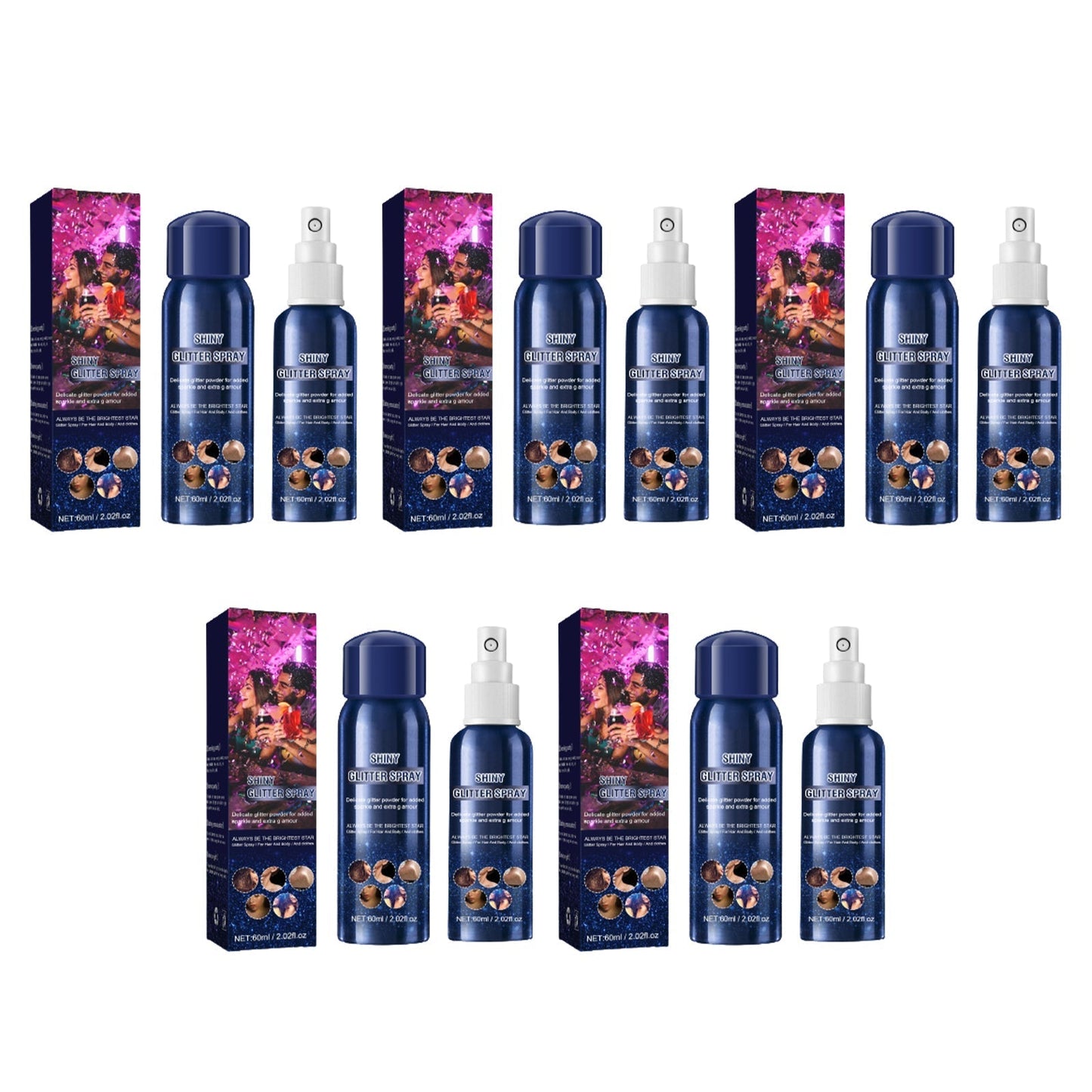 š„Hot SalešWaterproof Glitter Spray Stage Party Hair and Clothes