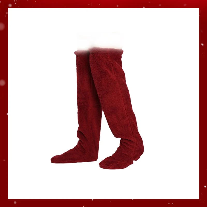 ⚡Flash Sale🏆#1 Best Seller ⏰ 💕Velvety Fleece Knee Socks For Christmas❄️🎅