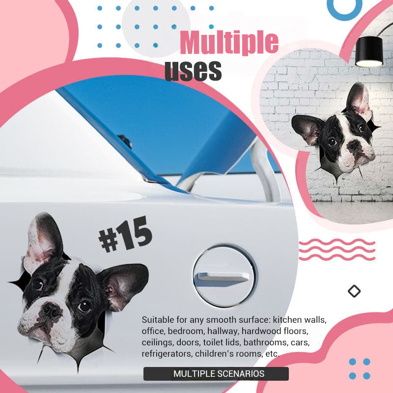 3D Removable Cat and Dog Wall Stickers