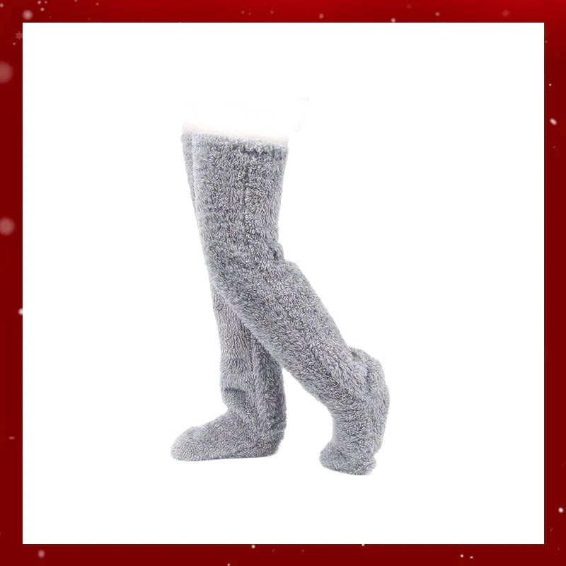 ⚡Flash Sale🏆#1 Best Seller ⏰ 💕Velvety Fleece Knee Socks For Christmas❄️🎅