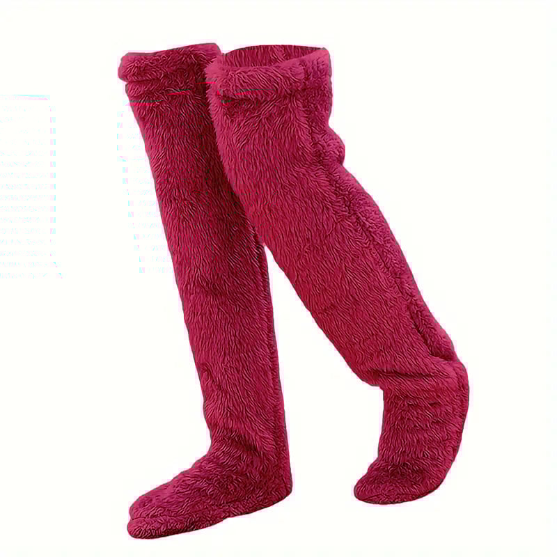 ⚡Flash Sale🏆#1 Best Seller ⏰ 💕Velvety Fleece Knee Socks For Christmas❄️🎅
