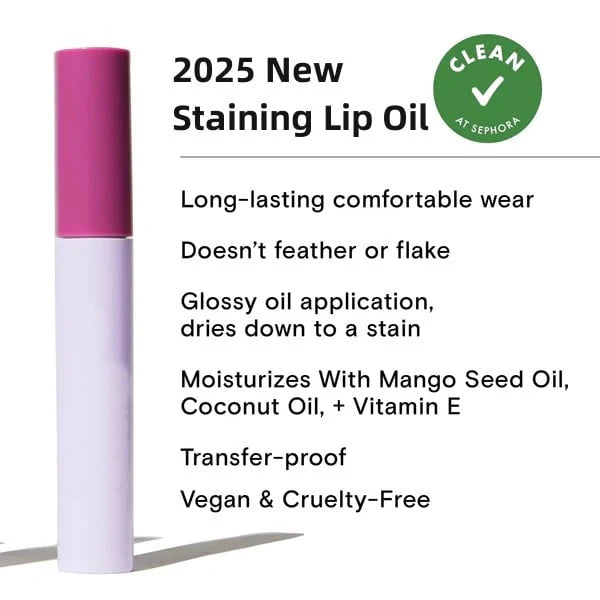 šLips Staining Lip Oil (Non-Sticky | Non-Smudge | 24H Long-Lastingš„)
