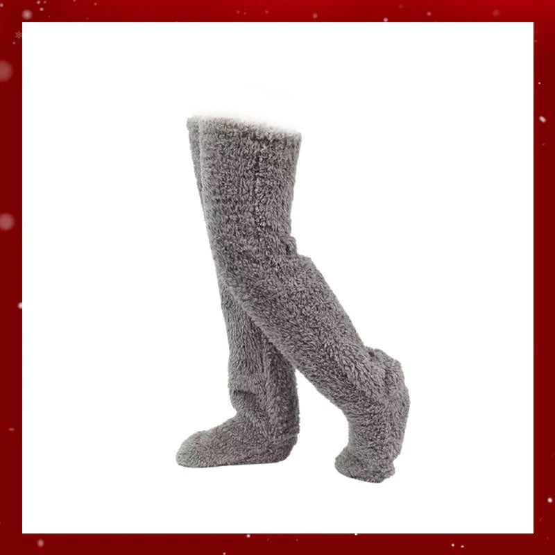 ⚡Flash Sale🏆#1 Best Seller ⏰ 💕Velvety Fleece Knee Socks For Christmas❄️🎅