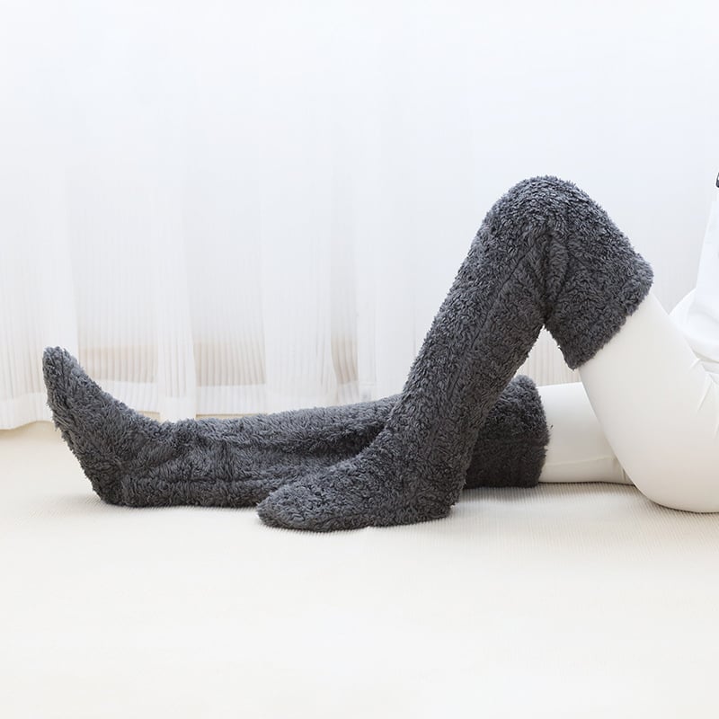 ⚡Flash Sale🏆#1 Best Seller ⏰ 💕Velvety Fleece Knee Socks For Christmas❄️🎅