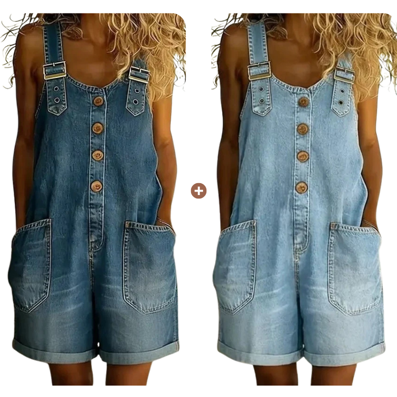 ⌛Limited-time Offer 50% OFF👍Women's Casual Denim Romper