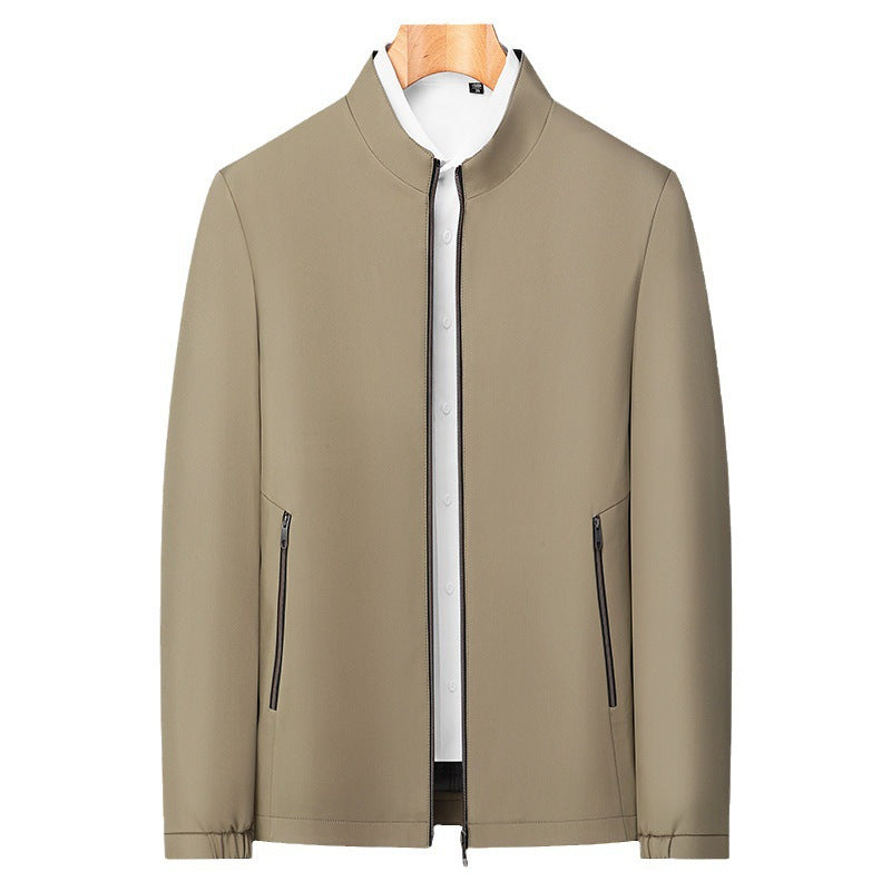 🔥Men's Standing Collar Zipper Casual Jacket
