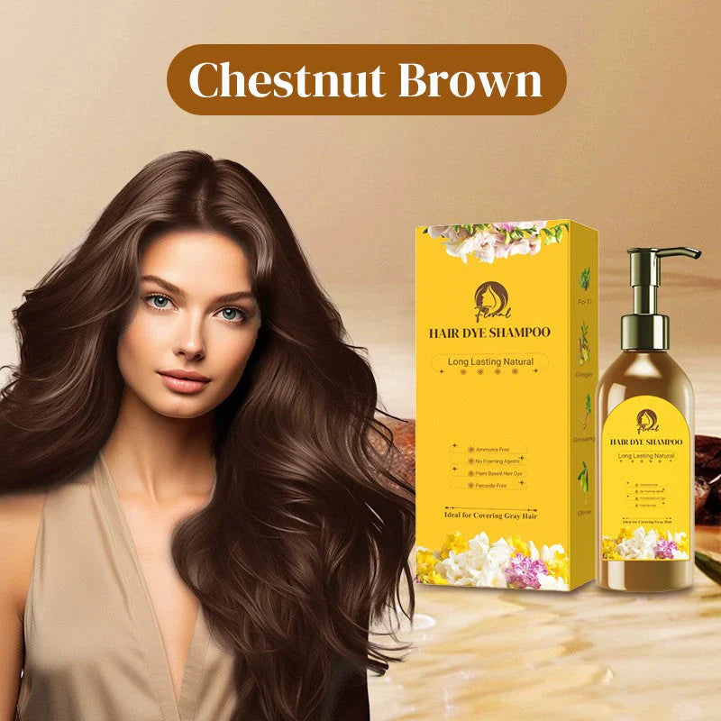Summer Promotion 59% OFF✨Japanese Long Lasting Natural Hair Dye Shampoo🔥FREE Hair dye tool🎁