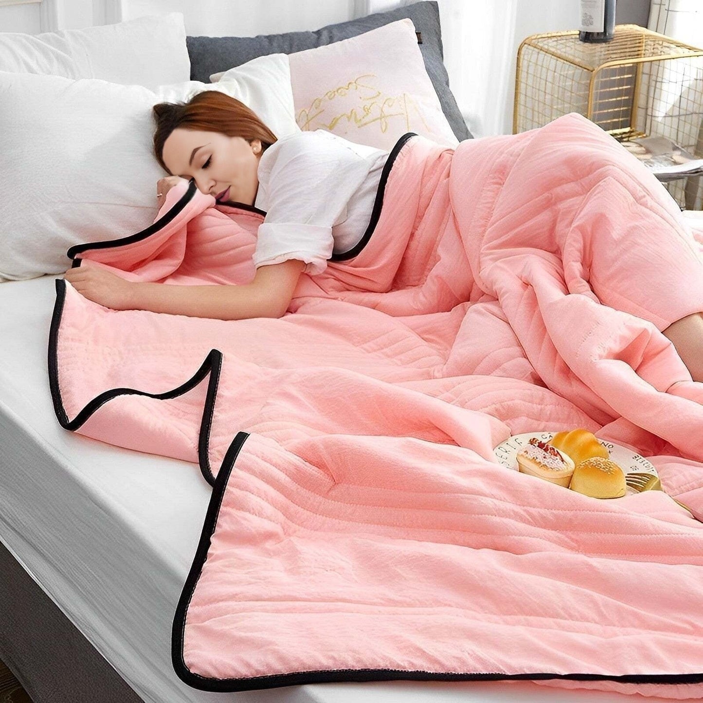 šš¤The Secret to a Sleep Peacefully In Summer - Ice Cooling Calming Blanket