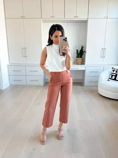 ⏳ Limited time 50% off! 💥Stretch Twill Cropped Wide Leg Pants | High Waist + Stretch Twill(The more you buy, the higher the discount)