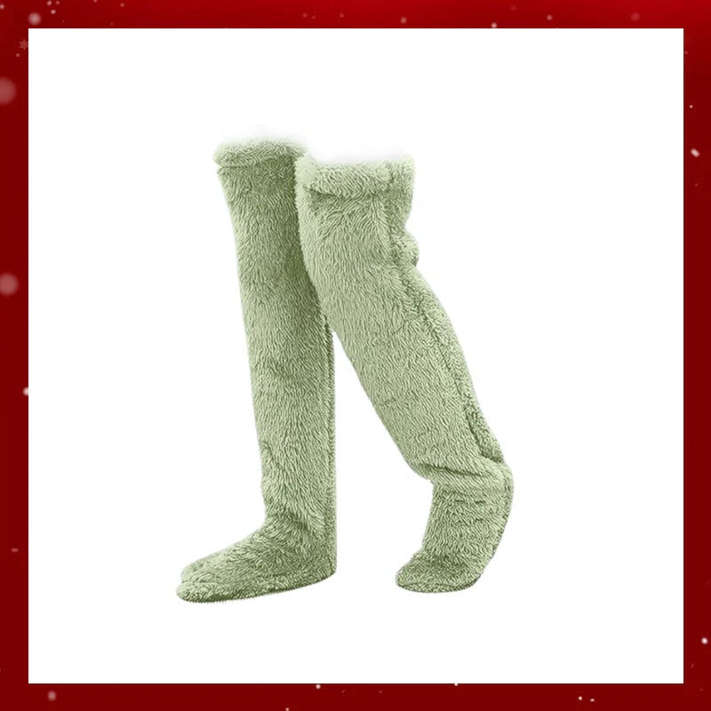 ⚡Flash Sale🏆#1 Best Seller ⏰ 💕Velvety Fleece Knee Socks For Christmas❄️🎅