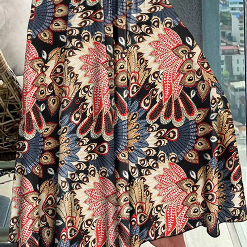 š„2025 New Arrivalš„ casual fashion floral skirt with half body