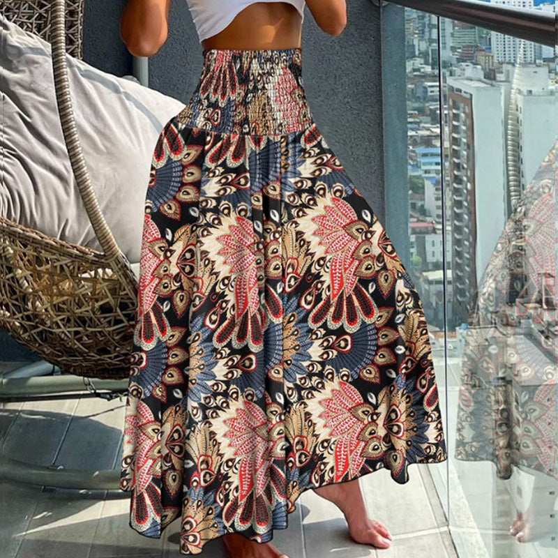 š„2025 New Arrivalš„ casual fashion floral skirt with half body