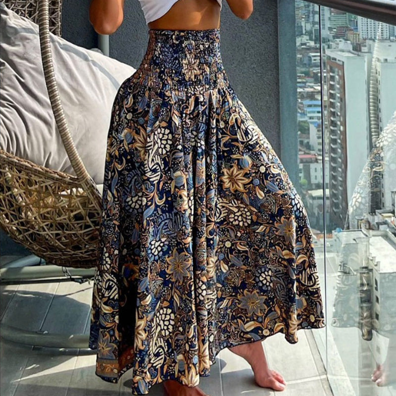 š„2025 New Arrivalš„ casual fashion floral skirt with half body