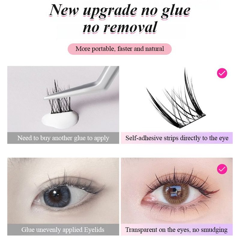 🥳Buy More Save More🎉Waterproof Glue-free Realistic False Eyelashes