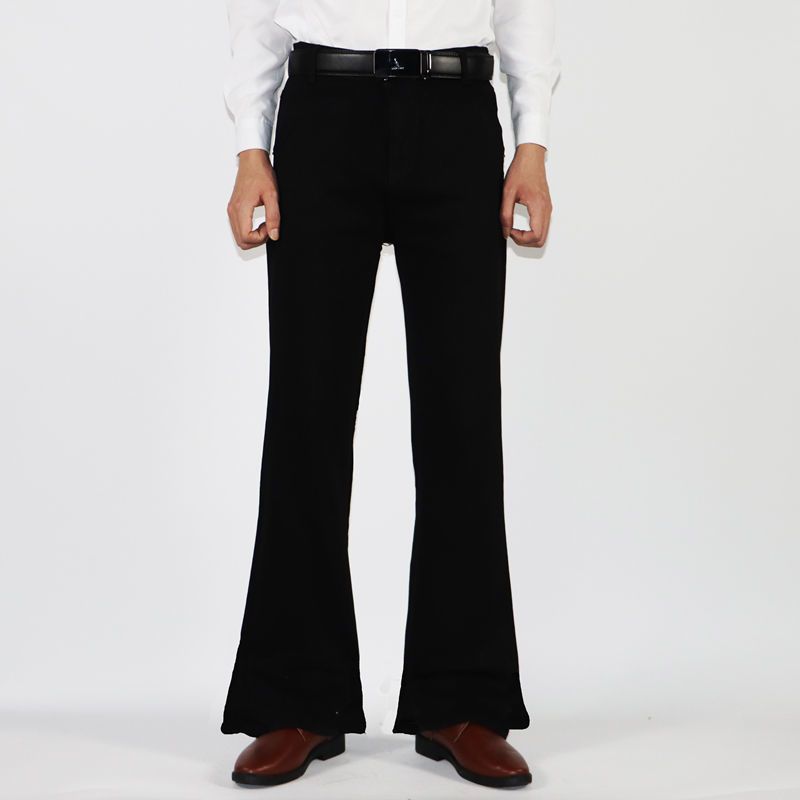 Men's Summer Breathable Mid-Rise Wide-Leg Flared Pants