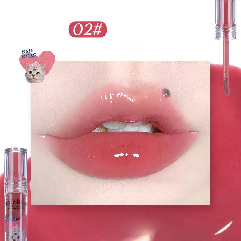 Cute Cat Jelly Lip Glaze for Women Girls