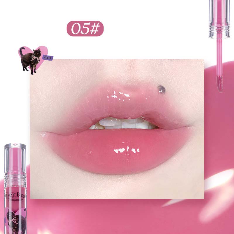 Cute Cat Jelly Lip Glaze for Women Girls