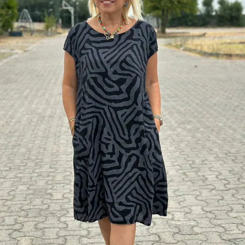 Boho Vintage Casual Printed Dress💃