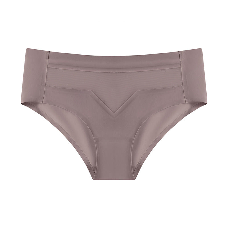⏰PAY 1 GET 4 PCS⏰Mid-waist quick-drying invisible ice silk panties