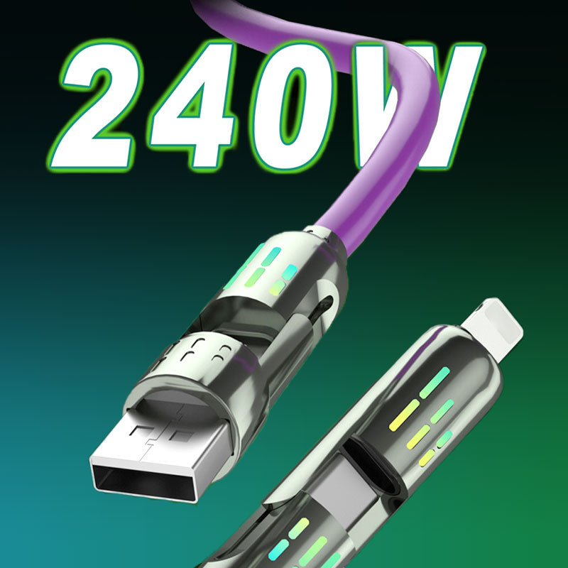 đBuy 2 Get 1 FreeđČ240WâĄ4-in-1 High-Speed Transfer Fast Charging Cable