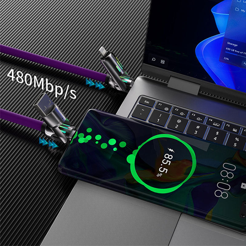 đBuy 2 Get 1 FreeđČ240WâĄ4-in-1 High-Speed Transfer Fast Charging Cable