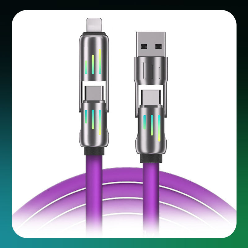 đBuy 2 Get 1 FreeđČ240WâĄ4-in-1 High-Speed Transfer Fast Charging Cable