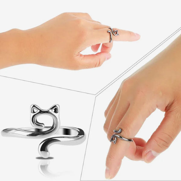 Adjustable Knitting Crochet Loop Ring