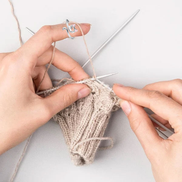 Adjustable Knitting Crochet Loop Ring