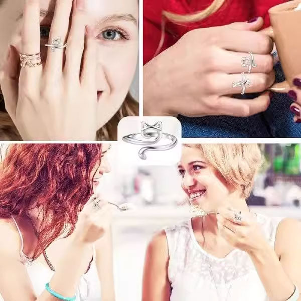 Adjustable Knitting Crochet Loop Ring