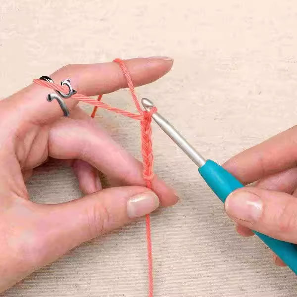 Adjustable Knitting Crochet Loop Ring