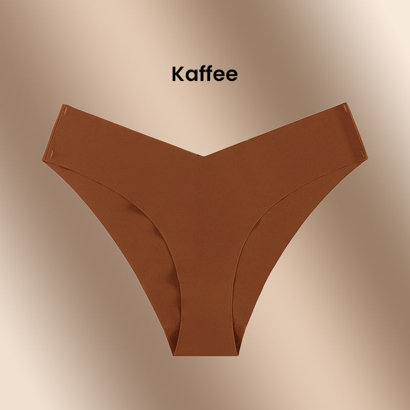 Seamless, sexy underwear with a low waist made of ice silk