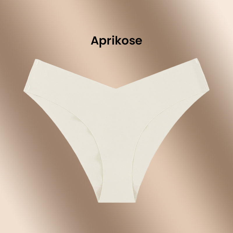 Seamless, sexy underwear with a low waist made of ice silk