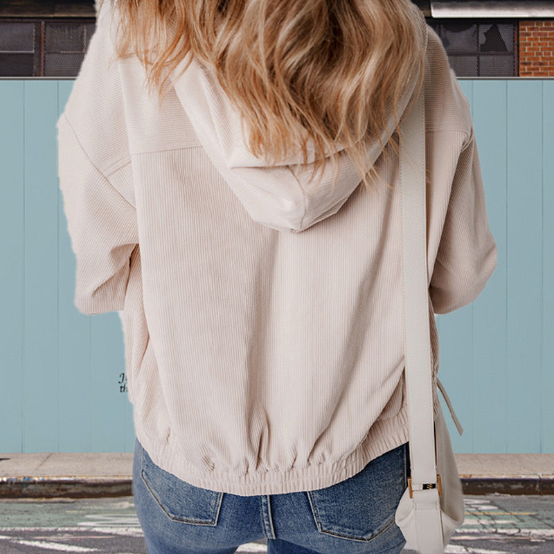🔥Free Delivery⌛Women's Casual Lapel Hooded Jacket