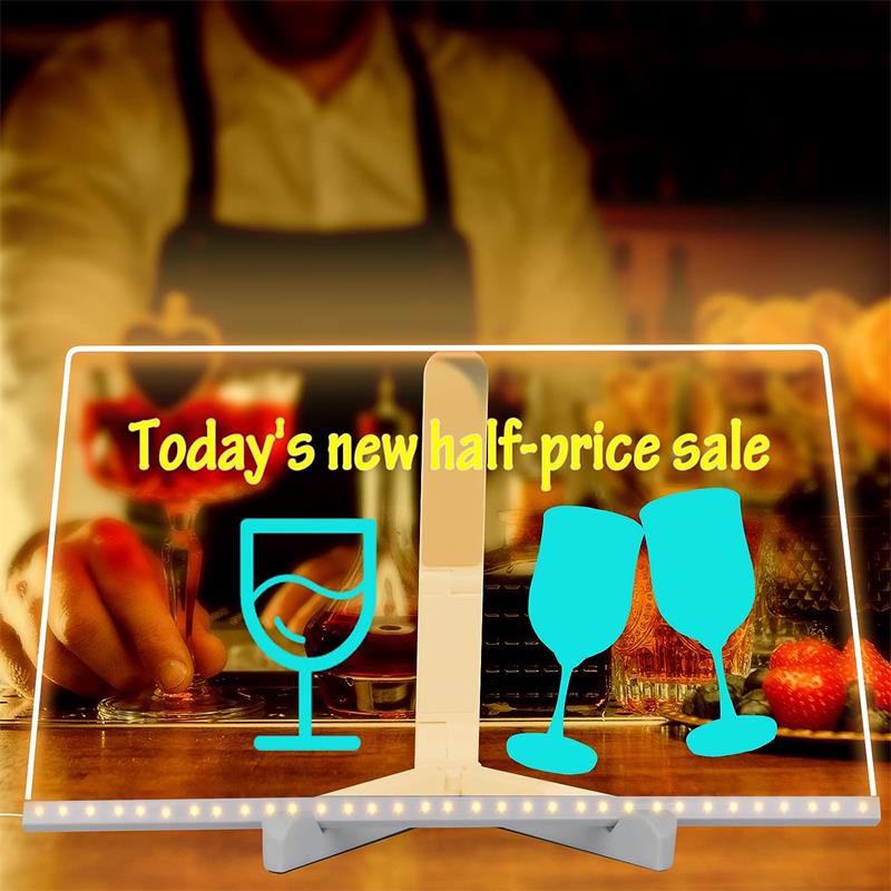 🔥50%off🔥LED Letter Message Board Note Glass With 7 Colorful Pens
